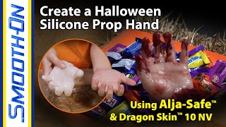 How To Make A Fake Bloody Hand Prop Using Alja-Safe and Dragon Skin 10NV