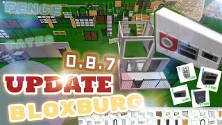 New BLOXBURG Update 0.8.7 Fence Gates and more | ROBLOX