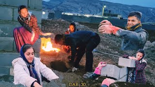 Iran Nomadic Life: Hassan digs a well for a toilet and Fatemeh helps her brother⛏️⛏️🛠🥰🥰❤