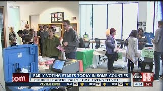 Early voting starts Monday in some counties across Florida