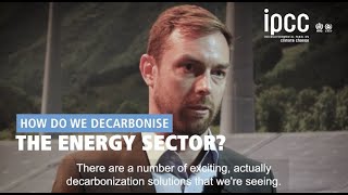 IPCC Senior Scientist David McCollum - Decarbonising the energy sector
