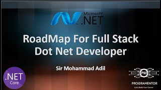 Road Map Of Full Stack Dot Net Developer | Career Path For Dot Net Developer | RoadMap Web Developer