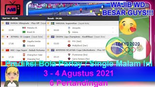 Prediksi Bola Malam Ini 3 - 4 Agustus 2021/2022 Olimpiade U23 Dunia | Brazil vs Meksiko