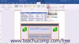 Word 2016 Tutorial Formatting Tables Microsoft Training