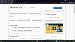 MXMTRIO | Maximum Trio | December Lunchtime 2021 Solution | CodeChef