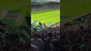 Celtic Fans Singing Top of the league song