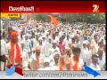 jalgaon protest by shiv sena on road