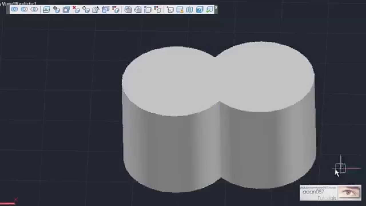 AutoCAD Combines Two 3D Solids - YouTube