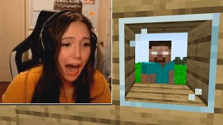 I Spawned HEROBRINE while this GIRL was LIVE STREAMING...