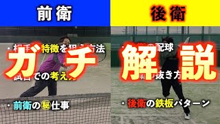 ガチ解説【ソフトテニス】前衛後衛の試合での考え方【森スポ杯　やっくる戦】