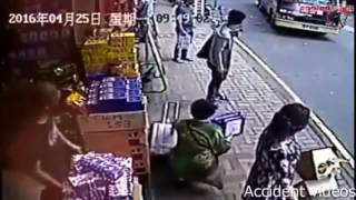 Pathetic, This man crushed by car BUS