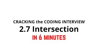 2.7 Intersection | Cracking the Coding Interview Solution