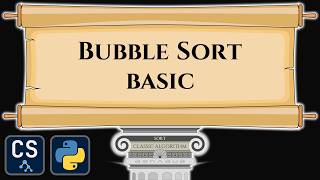 Bubble Sort [basic] Algorithm Visualization | Step by Step Python Code Animation