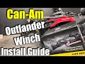 2024 Can-Am Outlander 700 / 500 Winch Install Step-By-Step Guide / How To Install An  ATV Winch