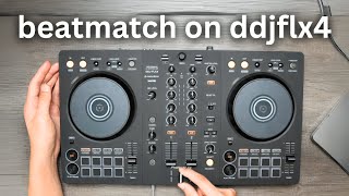 How to BEATMATCH on Pioneer DDJ-FLX4 (Beginner DJ Tutorial)