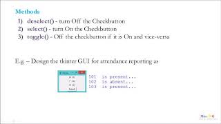 Python - tkinter Checkbutton