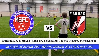 2010 MI Stars Academy (MI) vs 2010 Vardar MLS Next (MI)