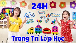 1 Ngày Trang Trí Lớp Cho Cô Trang | Hằng Nheo Vlog