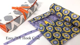 DIY Sewing Crochet Hook Case / Step By Step Tutorial / No Pattern Needed - Origami Method