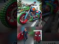 superheroes but crocodile motorcycle 😱🔥marvel u0026 dc all characters marvel avengers shorts robot