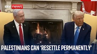 Trump calls for 'beautiful area' for displaced Palestinians to live