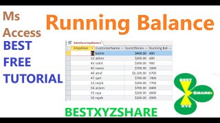 Running Balance through DSum Function in easy way