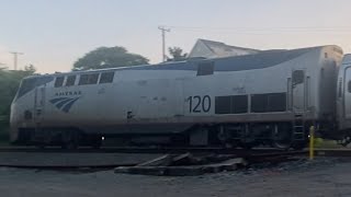 HIGH SPEED! Amtrak P085-28 @ Cherry Hill, VA with P42DC 120 leading