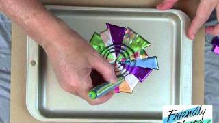 How to marbleize Friendly Plastic - the Pinwheel Technique