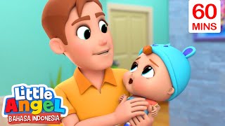 Oh Tidak Bayi Imut Cegukan! | Little Angel Kartun Anak Anak | Moonbug Kids Indonesia