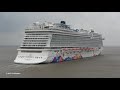 world dream 世界夢號 start very first sailing under flag by dream cruises 4k quality video