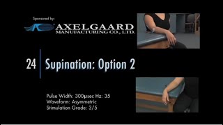 Electrode Placement for Supination (Option 2)