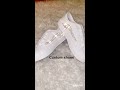 Blinging out white sneakers/e6000 glue/rhinestones on sneakers/bling sneakers/bling shoes/diy