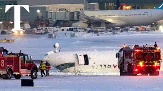 Eight people injured as Delta flight crashes in Toronto