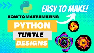 Python Turtle Graphics Lesson for beginners | Easy Programming