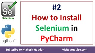 #2. How to install Selenium in PyCharm Selenium Python Automation Testing by Mahesh Huddar