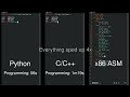 Python, C++, and Assembly: Side-by-Side Comparison