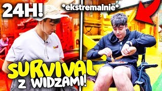 24H SURVIVALU NA OBOZIE Z WIDZAMI *noc w namiocie* | JDabrowsky