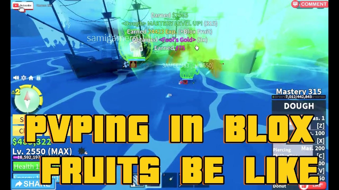 Pvping In Blox Fruits With Dough Fruit Fantasticgamerz2 0 Youtube