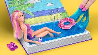 12 Clever Barbie Hacks And Crafts / Winter Barbie Vacation vs Summer Barbie Vacation Challenge!