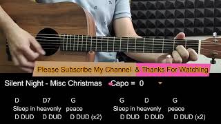 Silent Night - Misc Christmas Guitar Cover Tutorial with Chords / Lyrics