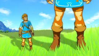 Breath of the Wild but Link grows every time I press A