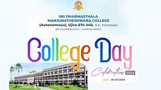 SDM COLLEGE UJIRE - COLLEGE DAY Celebrations-2024 | LIVE