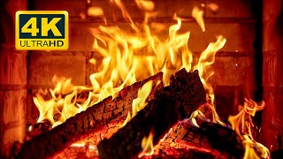 🔥 FIREPLACE Ultra HD 4K. Fireplace with Crackling Fire Sounds. Fireplace Burning. Fire Background