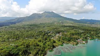 🇮🇩 Volcano Batur and Lake / Bali Mountains / Indonesia [4K Ultra HD video from drone]