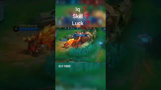 IQ or Luck or Skill ❓️🔥 #mobilelegends #mobilelegendsbangbang #mlbbcreatorcamp #mlbbshorts #mlbb #ml