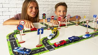 Mark and cars teach mom about the rules of the road