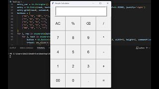 Python Development Tasks : Techno-Hacks Internship Program | Task 1: Build a Simple Calculator