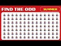 Find the Odd Emoji Out - Summer Edition 🌞🏖️  | Emoji Puzzle Fun with QuickQs!