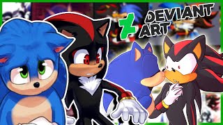 Movie Sonic and Movie Shadow visit DeviantArt - SONADOW?!!