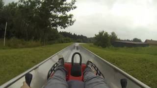 Twinbob-Rodelbahn | Onride POV | Bayern-Park